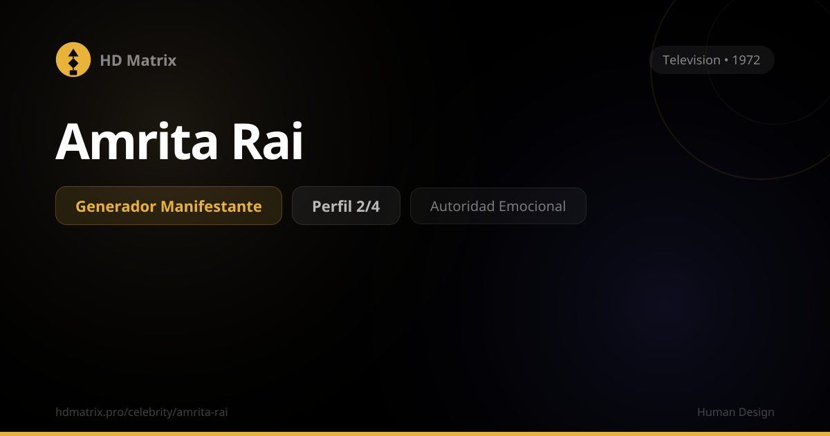 Amrita Rai — Manifesting Generator 2/4 | Human Design | Human Design ...