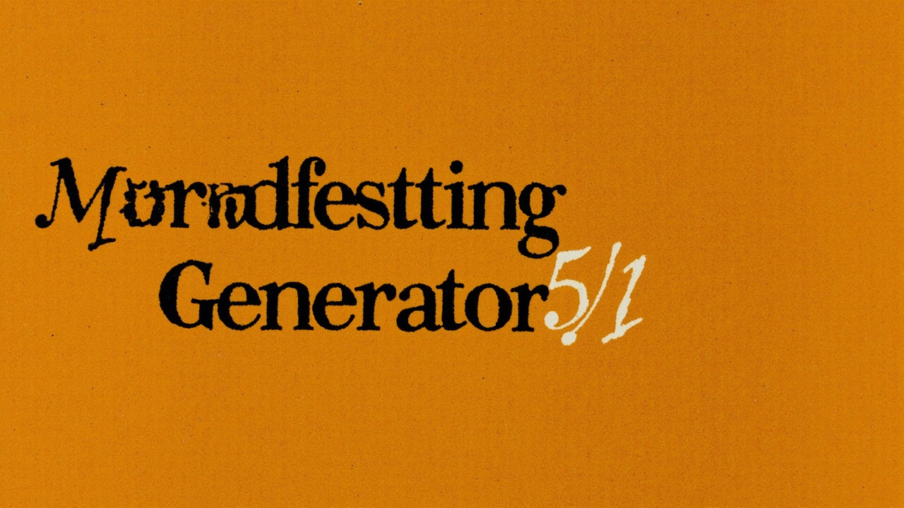 Emir Kusturica inimdisain: Manifesting Generator 5/1